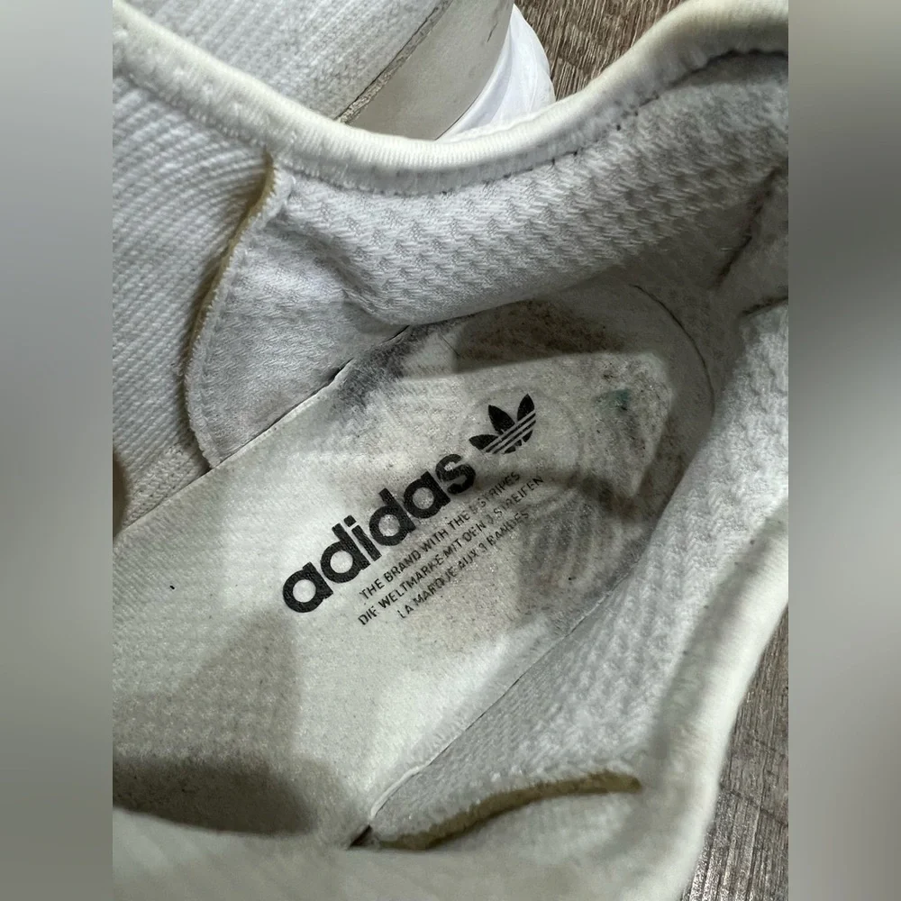 Adidas White and Tan Sneakers adidas Tubular Radial men’s size 9 GOAT